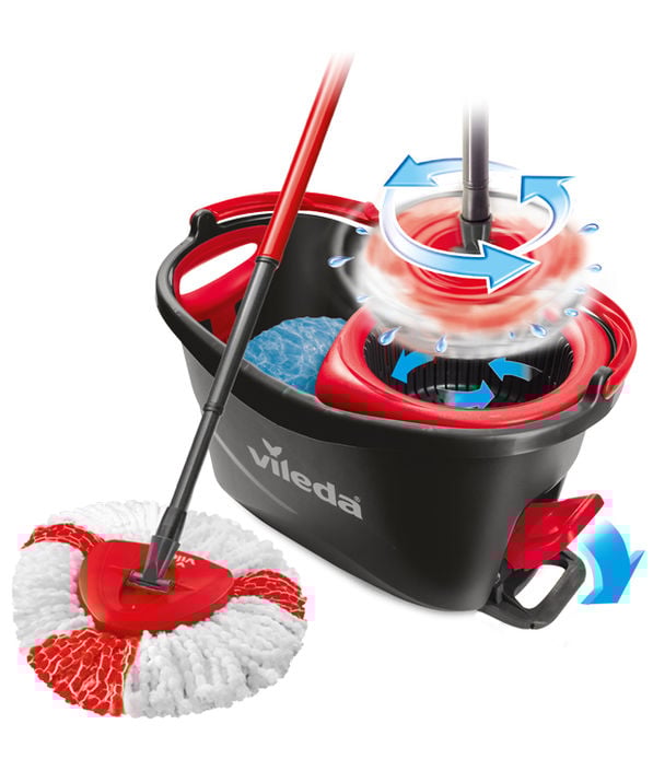 Vileda Turbo rotary mop with bucket